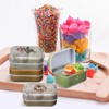 WRITWAA 8 Pcs Small Tin Box Tin Boxes With Hinged
