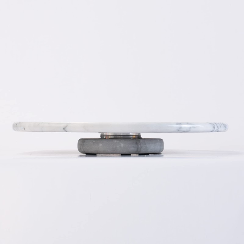 jalz jalz 12'' Marble Lazy Susan for Countertop Kitchen Turntable