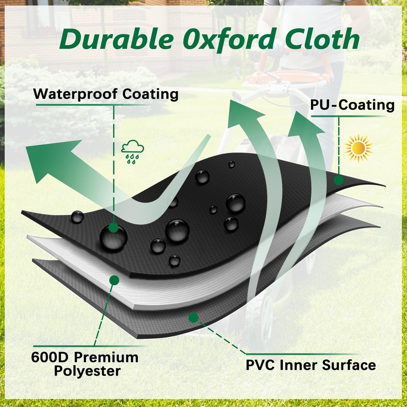 Himal Outdoors Zero-Turn Mower Cover, Heavy Duty 600D Polyester Oxford,