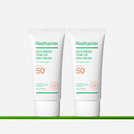 Real Barrier Cica Green Tone-Up Sun Cream SPF 50+ PA++++ 50ml, 2 units / 리얼베리어 시카 그린 톤업 선크림 SPF 50+ PA++++ 50ml, 2개