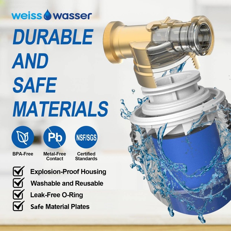 Weisswasser Sediment Filter, 40 Micron Reusable Spin Down Sediment Water