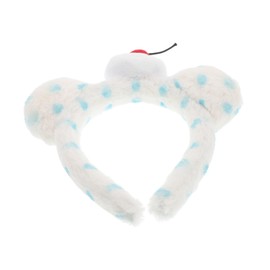 Ipetboom Cute Cherry Headband Girls Dot Hairband Bear Ears Headpiece for Face Washing Makeup Photo Session
