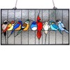 Pemberly Row Glassfeaturing Birds in the Cage Window Panel 24.5x13