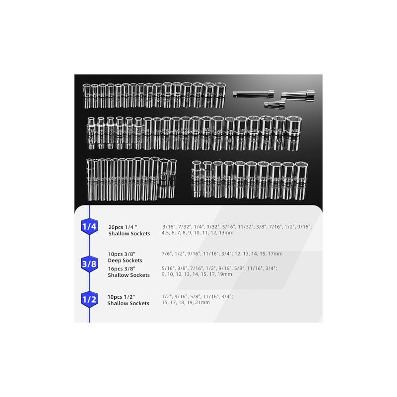 Prostormer Mechanic Tool Set, 240-Pieces Universal Household Auto Repair Tool
