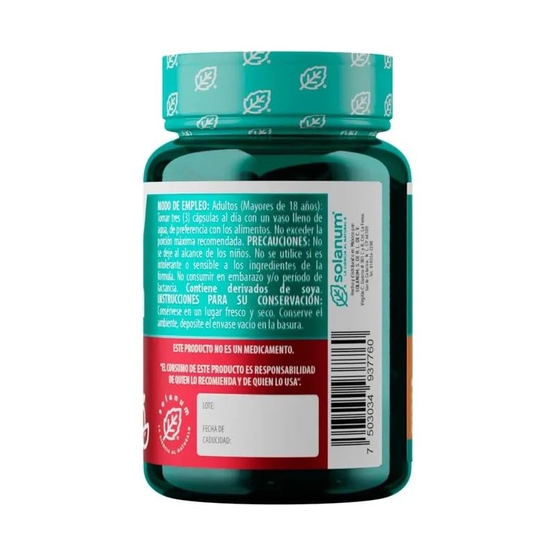 Solanum Vinagre De Manzana 90 Capsulas