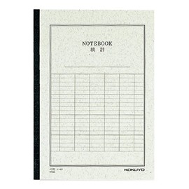 Kokuyo No-4V Office Notebook, Statistical Notebook, Semi B5, Vertical Ruled, 6 Pieces, 40 Pieces, Set of 3
