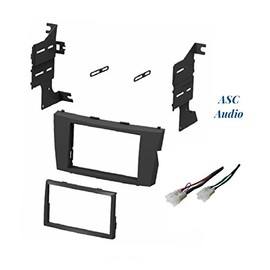 ASC Audio Car Stereo Dash Install Kit and Wire Harness for Installing an Aftermarket Double Din Radio for 2007 2008 2009 2010 2011 Toyota Camry - No Factory Premium Amp/JBL