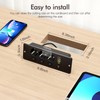 3-Way Installation Power Strip with 2 USB A and 2