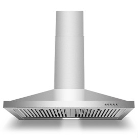 Zomagas Range Hood 30 inch, Wall Mount Range Hood 450CFM Vent Hood with Baffle Filters
