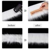 2 Pcs 3.94 * 70.87 Inch Faux Fur Fabric for