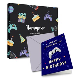 HAPPYPOP 15th Birthday Gifts Ideas for Boys - Socks for Boys Girls Age 15, Birthday Presents with Greeting Card for 15 Year Olds Teens