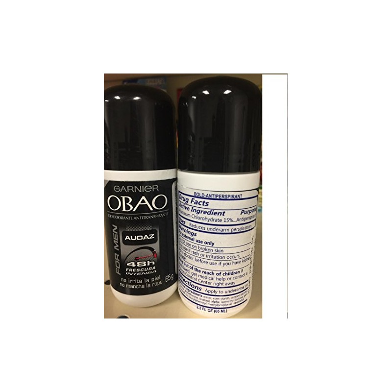 Obao Roll On For Men (Audaz) 2.29 Oz Black Cap"