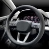 LKWLIKEI Nappa Premium Leather car Steering Wheel Cover, Non-Slip, Breathable,