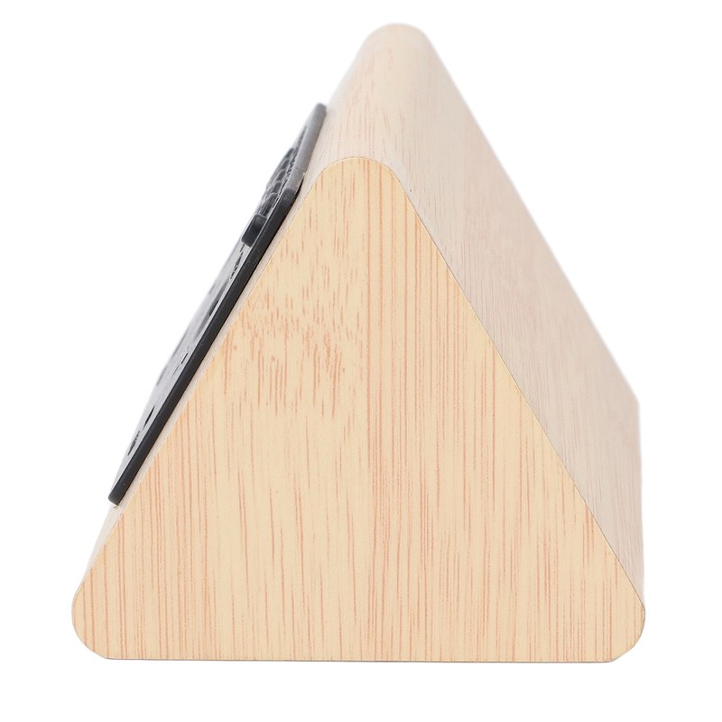 LED Digital Alarm Clock Multipurpose Wooden Clock with Voice Control