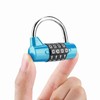 WGFOIP 4 Digit Combination Padlock, Waterproof Code Padlock Security Password