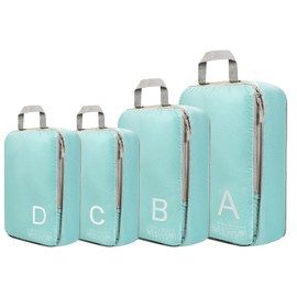 Compression Packing Cubes for Travell Fabric Packing Cubes with Smooth Zippers, Space-Saving Compression Bags for Travell, Luggage Organizers for Clothes, Shoes, and Accessories