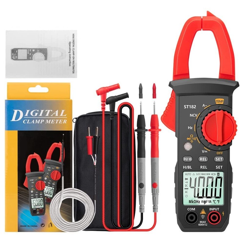 Fasizi Digital Clamp Meter AC Current Multimeter DC/AC Voltage Ammeter