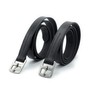 Astile Equestrian Leather Stirrup Leathers Adults Or Childs Black Brown