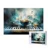 Wooden Jigsaw Puzzle 1000 Pieces for Adults, Elegant Piano Keyboard