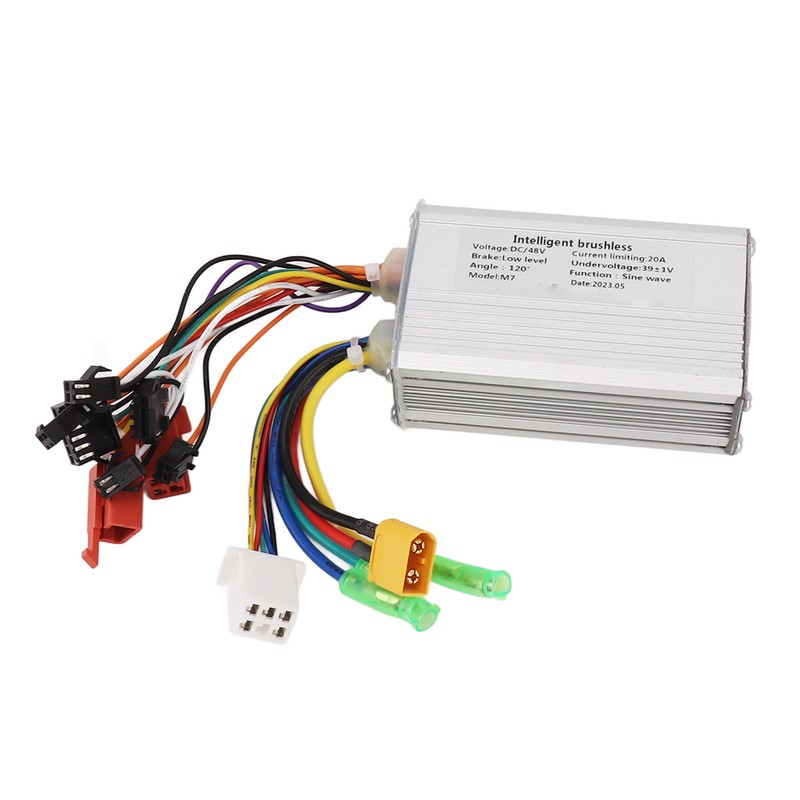 500W48V Electric Bike Controller Brushless Motor Controller Aluminium Alloy Groove
