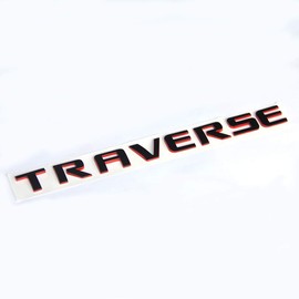 1x OEM Traverse Emblem Nameplate Letters 3D Logo Badge Compatible with Traverse Red Frame 20896270
