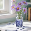 DomeStar 1LB Flat Glass Marbles, Purple Decorative Marbles for Vases