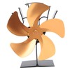 5 Blade Heat Powered Stove Fan Fireplace Fans Self Generating