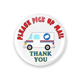 US Mail Truck Outgoing Mail Magnet Please Pick Up Mailbox Magnet 2.25 Inch