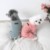 Hdwk&Hped Soft Cotton Dog Pajamas for All Seasons, Striped Pet