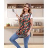 Nanxson Women Cobbler Apron Smock Cotton Printed Apron with 2