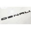 GMC 1pc Matte Black Rear DENALI Emblems Letters Fit 2021-2023