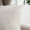 MIULEE Pack of 2 Decorative Throw Pillow Covers Farmhouse Linen