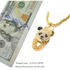 Halukakah Gold Chain for Men Iced Out,18k Real Gold Plated