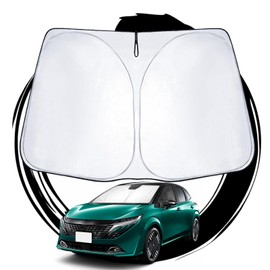 ruiya New Model Nissan Note Aura fe13 Custom Sun Shade, Windshield Parasol, Car Shade NOTE AURA Sun Blocker, Sleeping in Car, Foldable Accessory, Custom Parts
