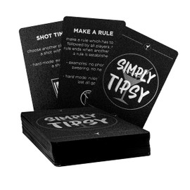 ShouldWeDrinkTonight Simply Tipsy Party Game Cards - 35+ Games in One Plastic Waterproof Cards! (Sociables, King's Cup, Ring of Fire)