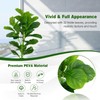 SlickBlue 2 Pack Artificial Fiddle Leaf Fig Tree Lifelike Indoor