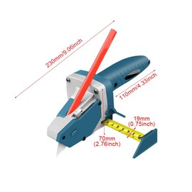 ccsxqy Dry wall cutting tool - gypsum/rock/cardboard cutter, industrial grade alloy blade integrated hand tool, gypsum board cutting tool, all-in-one hand tool with tape measure and utility knife