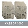 Unbranded Paper Shopping Bags 1000 News Print Newsprint Gift 6"