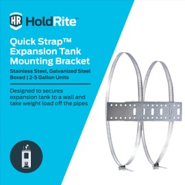 HoldRite QuickStrap Universal Expansion Tank Water Heater Wall Mounting Bracket, Stainless Steel, QS-U