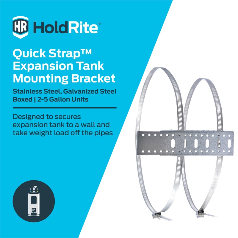 HoldRite QuickStrap Universal Expansion Tank Water Heater Wall Mounting Bracket,
