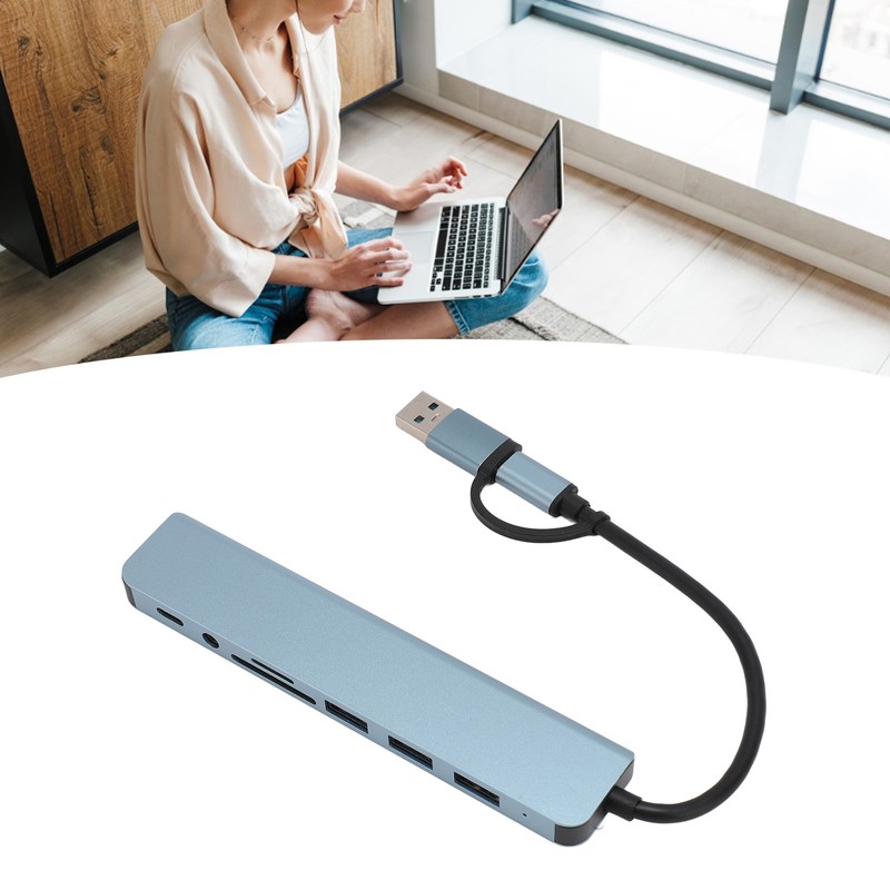 8 in 1 USB C Hub Multi Port Adapter USB