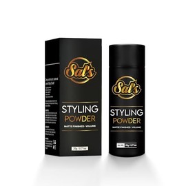 Sals Polvo De Peinado Profesional  Polvo Para Hombres De Aspecto Natural Y Fijacin Fuerte  Fcil De Aplicar Sin Aceite Ni Residuos Grasos              
