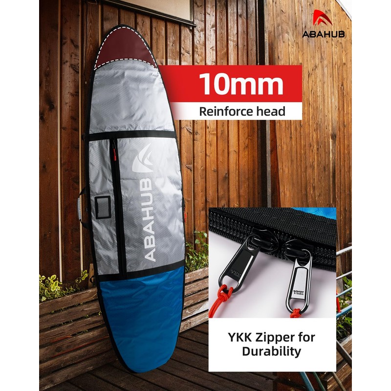 Abahub Premium 7'6 x 24 Surfboard Travel Bag, Foam Padded