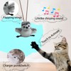 Ataica Flapping Chirping Bird Cat Toy(Non-Flying), USB Charging,Touch Activated Plush