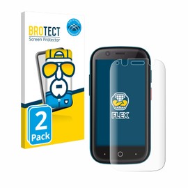 BROTECT Pack of 2 Full Cover Screen Protectors for Unihertz Jelly 2 Full Screen Protector [3D Curved, Anti-Fingerprint, Crystal Clear]