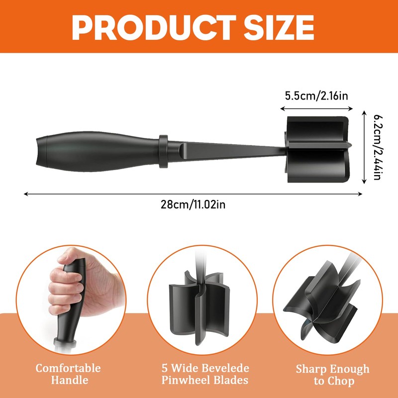 JRYGAC Hackfleisch Zerkleinerer, Multifunktion Hackfleisch, Handheld Stampfer, Hitzebeständiger Meat Masher,
