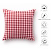 GAMUSI Set of 2 Checked Gingham Cushion Covers 45 x