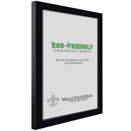 wallsthatspeak 20x34 Black Picture Frame for Puzzles Posters Photos or Artwork
