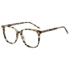 Firmoo Blue Light Blocking Glasses for Women/Men, Pattern Square Frame Computer Gaming & Phone Eyewear Anti Eyestrain, Judy162