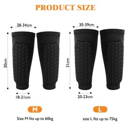 2 Pairs of Football Shin Pads for Men and Children, Shockproof Shin Pads for Football, Breathable, Non-Slip Shin Pads